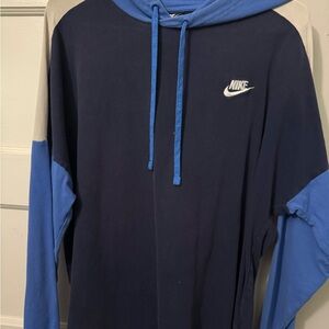 Nike Blue and Gray Men's Shirt